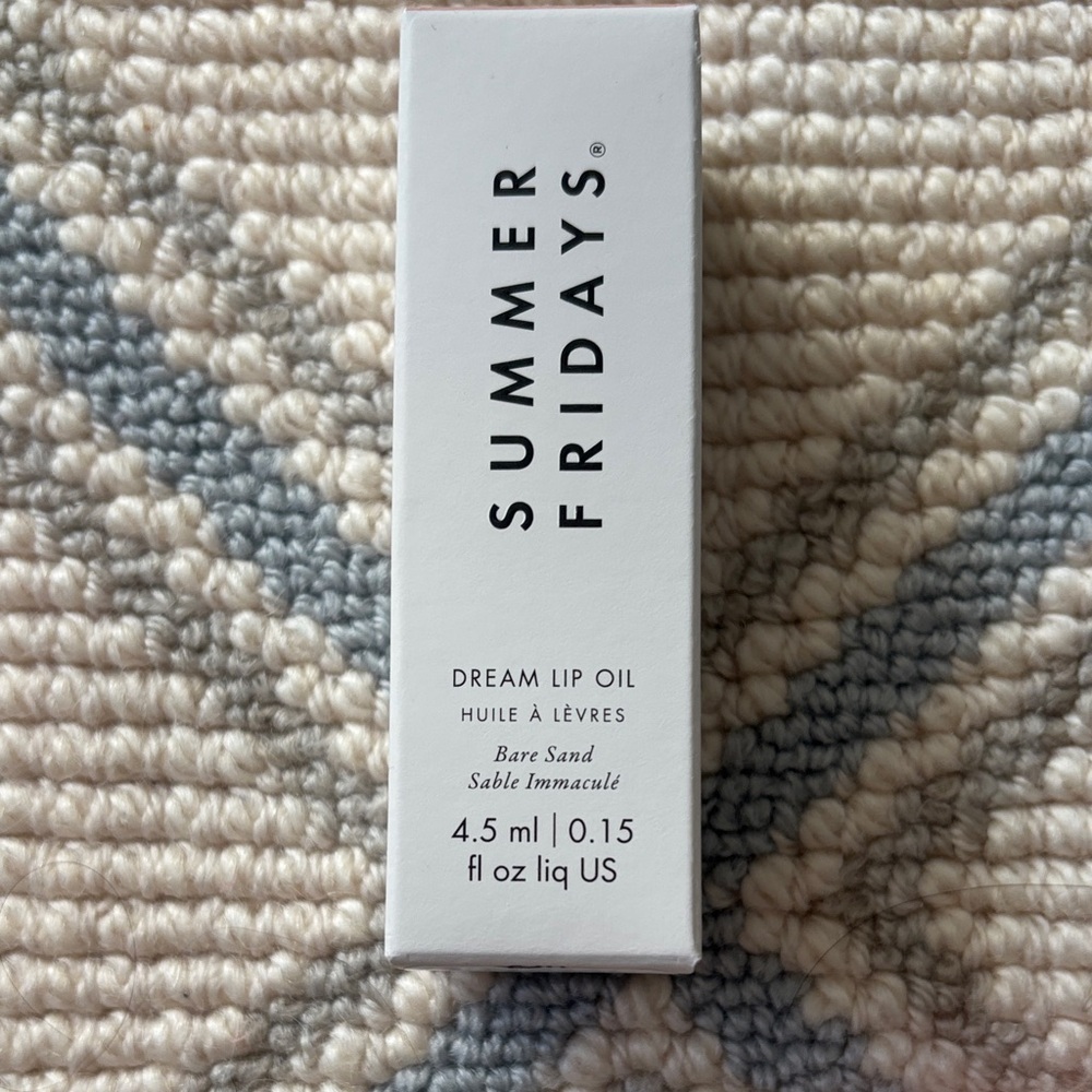 NWT Summer Fridays Dream Lip Oil - Bare Sand Shade 4.5 ml